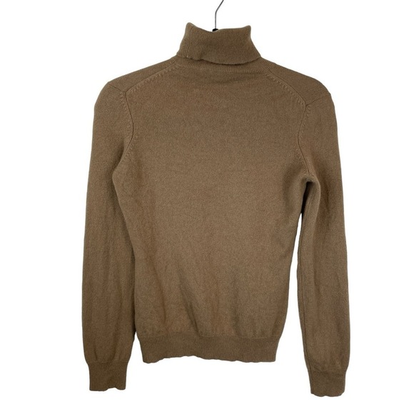 Ralph Lauren Purple Label Cashmere Turtleneck Pullover Sweater Brown Size M - Picture 9 of 9